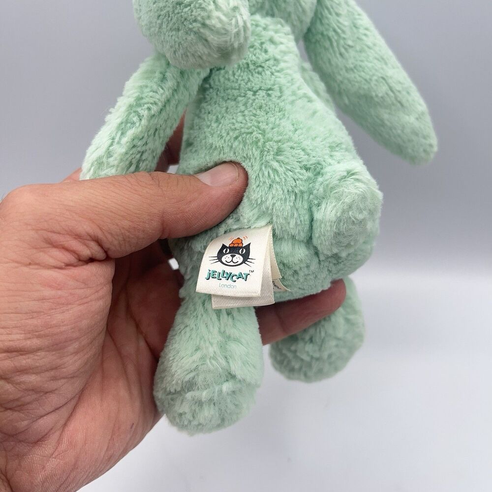 Jellycat Green (Mint?) Bunny Rabbit - Retired, Small size - Picture 3 of 9
